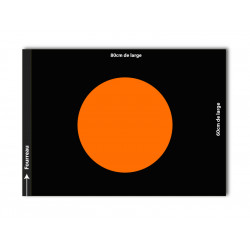 Noir rond orange